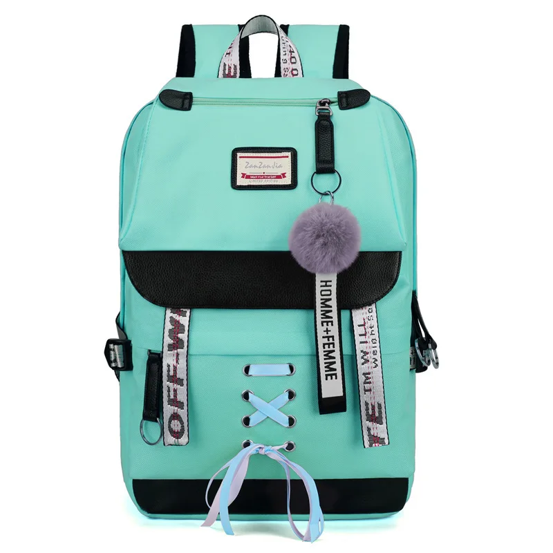 

Backpack Female Student School Bag Oxford Cloth Travel Bag Fashionable Multifunctional Leisure Laptop Backpack
