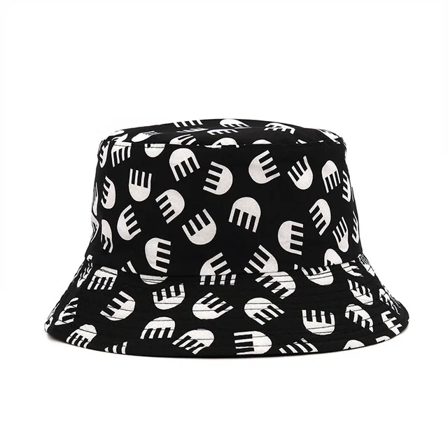 

New Fashion Summer Unisex Letter Foldable Bob Bucket Chapeu Versatile Hat Beach Sun Outdoor Cotton Fishing Panama Reversible Cap
