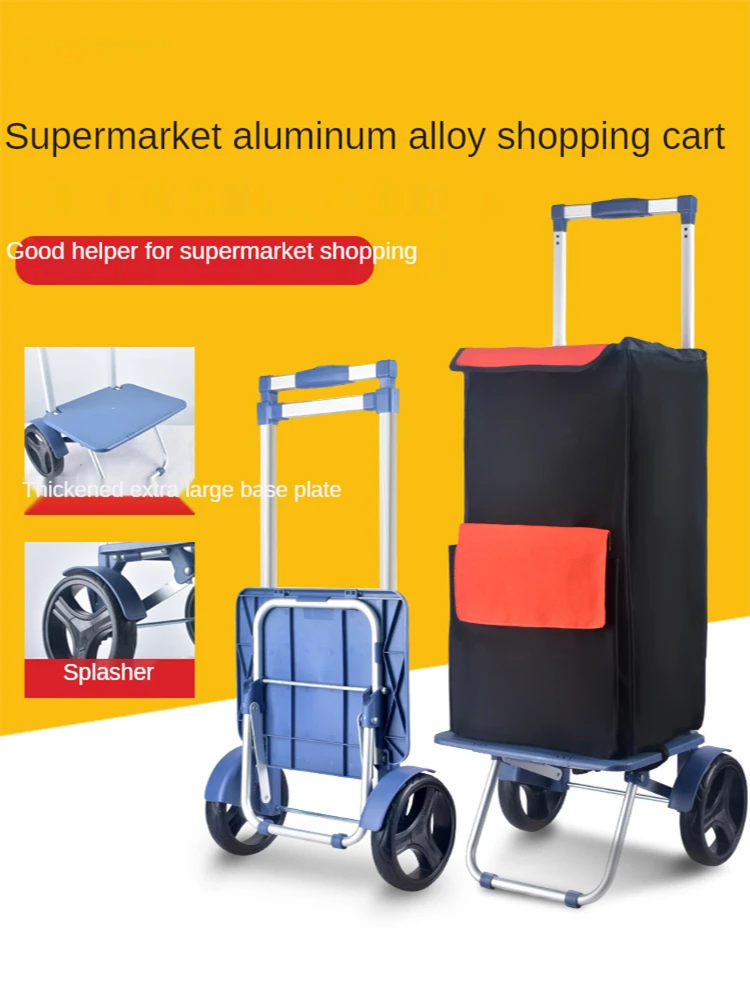 

Shopping Trolley Grocery Bag with Wheels Backpack Folding Utility Cart Travel Trip Vacations Camping Beach Play Picnic Laundry