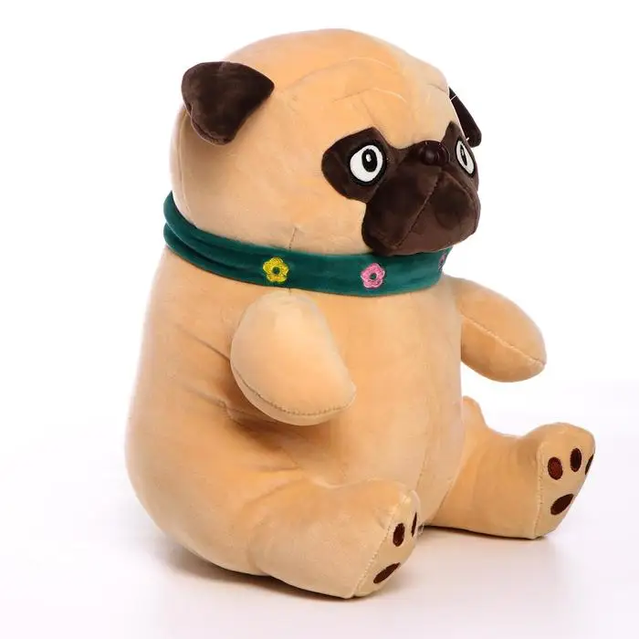 Мягкая игрушка Мопс 30 см | Игрушки и хобби