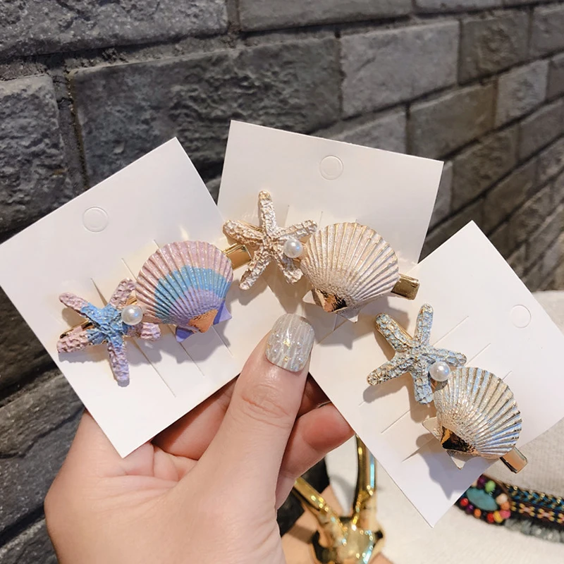 Женские заколки для волос с морскими звездами женские студенческие каваи