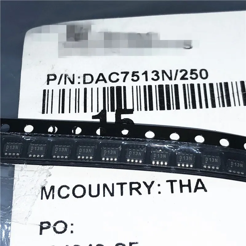 

Free shipping DAC7513N :D13N SOT-23-8 12DAC 10PCS