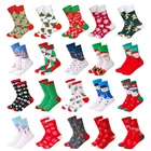 Хлопковые рождественские носки для женщин и мужчин, новинка 2019, Осень-зима, новый год, Санта-Клаус, Рождественская елка, детские подарки, счастливые носки