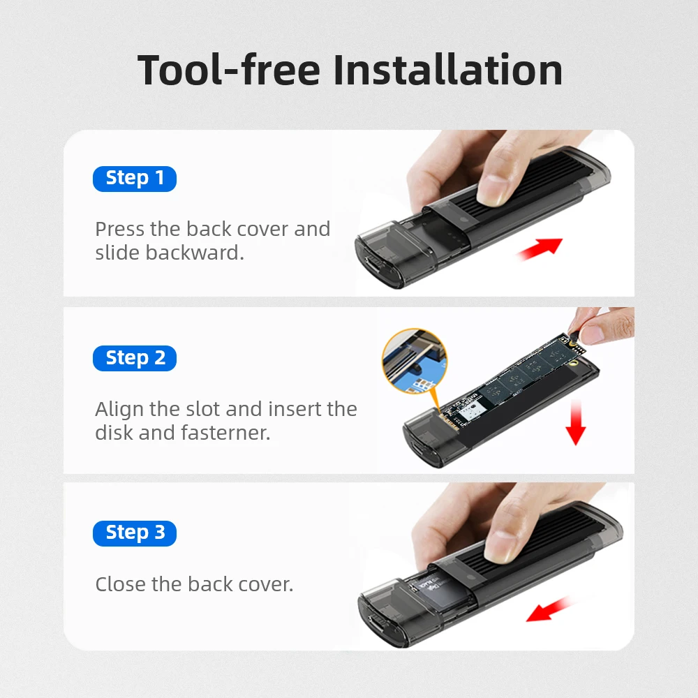 KingSpec M2 SSD чехол NVME корпус M.2 к USB Type C 3 1 адаптер для m.2 PCIE NGFF диск M ключ hdd
