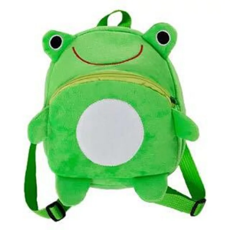 "Миниатюрная школьная сумка с мультяшным рисунком лягушки, Детский рюкзак, детские школьные сумки, Детский плюшевый рюкзак на день рождения,..."