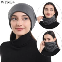 women hat beanie scarf turban head wrap cap cotton casual fitted cotton hat