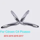 FUNDUOO для Citroen C4 2014 2015 2016 2017 Picasso Grand C4 Picasso новая хромированная Автомобильная дверная ручка накладка наклейка Стайлинг