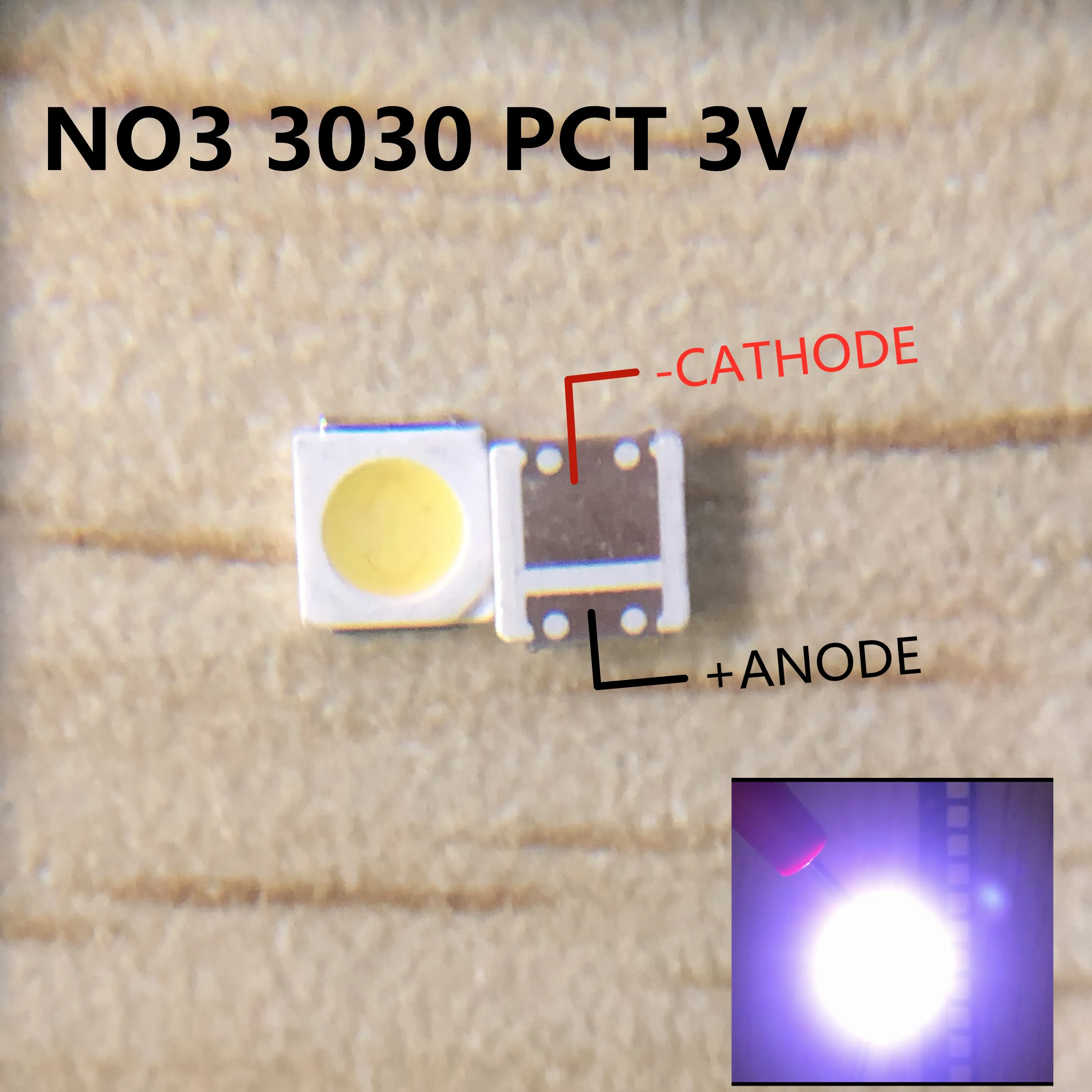 Светодиодная подсветка EVERLIGHT 200 шт. 2 Вт 3030 6 В 3 в холодный белый цвет 12 лм ЖК для