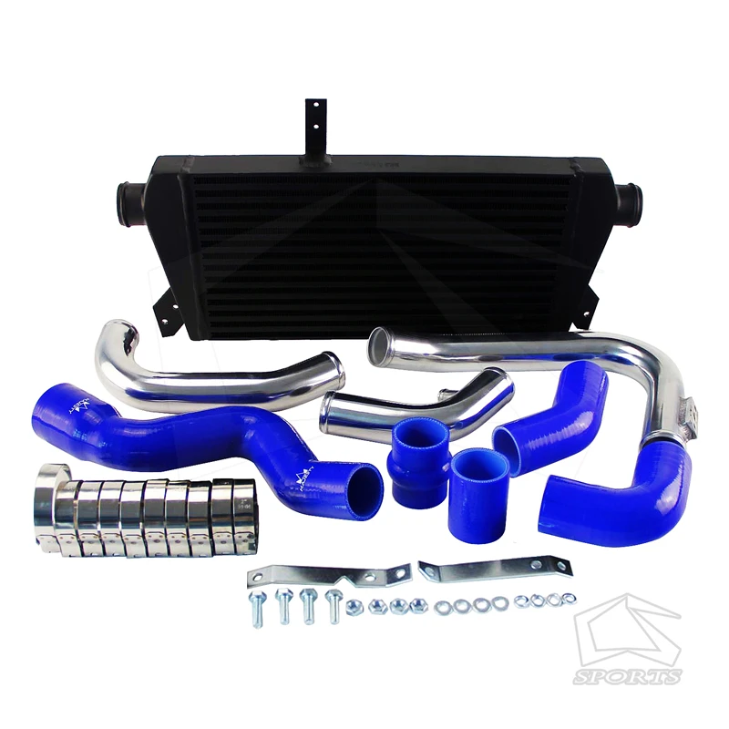 Интеркулер с передним креплением + комплект трубок для Audi A4 1 8 T Turbo B6 Quattro 02 06