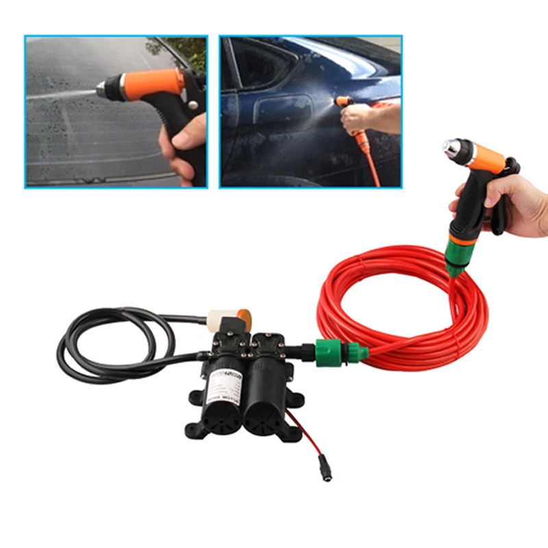 Продажа Пятно Света 12В высокий Давление электрическая стиральная машина Автомойка насос набор инструментов Портативный Водяной насос Комплект ст...