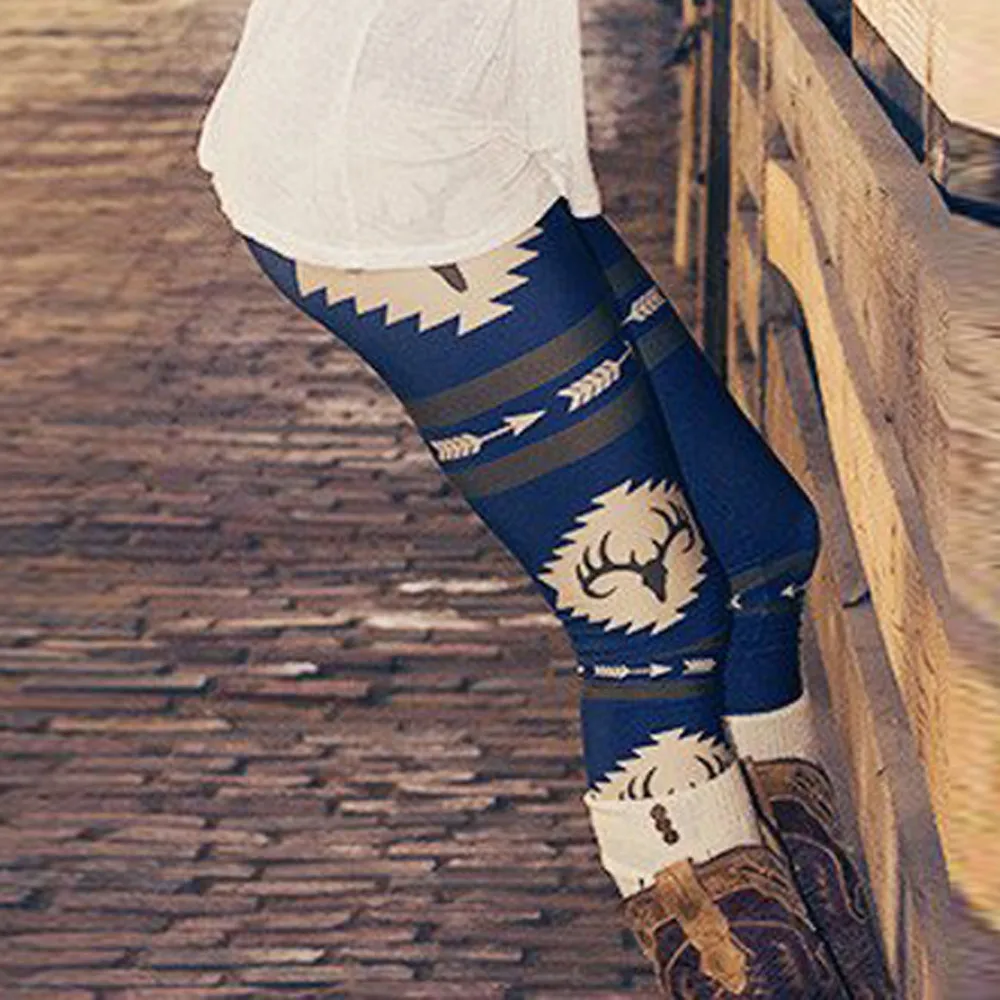 

Fashion Women Skinny Printed Stretchy Leggings Sexy Clothes For Lady High Waist Elasticity Leggings Trouser legins calzas mujer