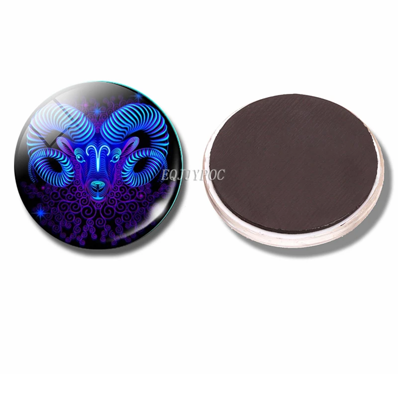 Созвездие магнит на холодильник Знак зодиака магниты 12 шт. набор стеклянный