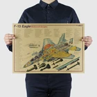 AIMEER Классическая серия истребителей McDonnell, Дуглас, фантазия, Ностальгический ретро-постер из крафт-бумаги, декоративная картина, настенная наклейка 51*36 см