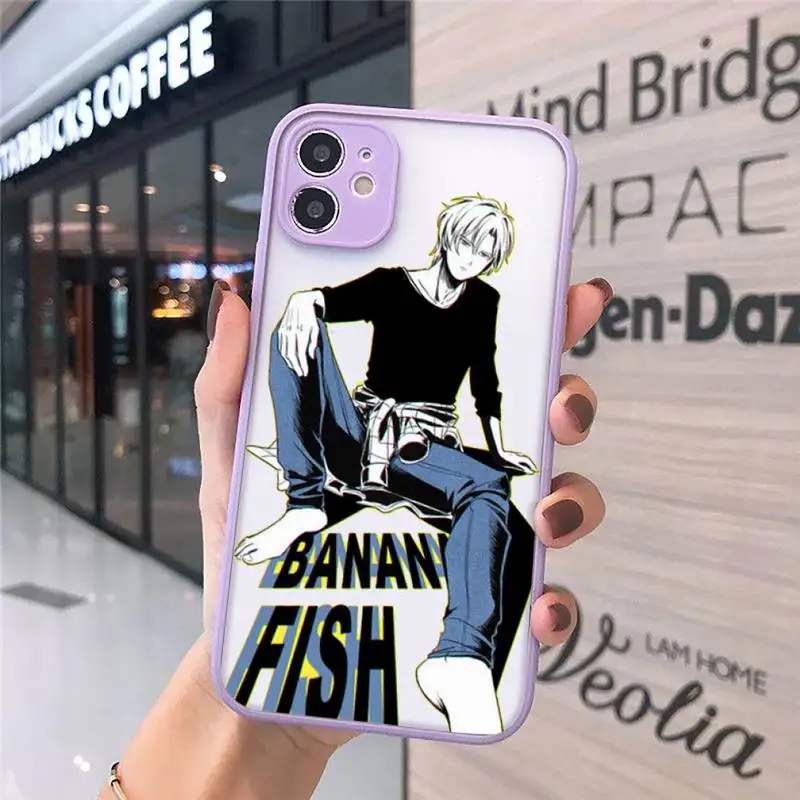 

Banana Fish Anime Phone Case Matte For iPhone 12 Mini 11 Pro XR XS Max 7 8 Plus X Hard PC Back Cover