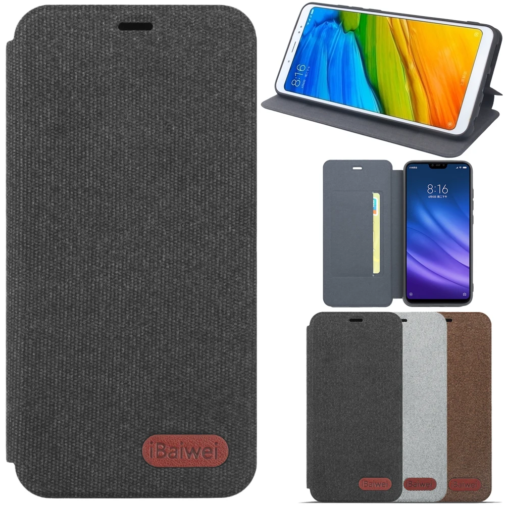 Роскошный чехол с откидной крышкой для Redmi Note 5 4A 4X 4 5A Prime Xiaomi Mix 2 2S Mi A1 тканевый