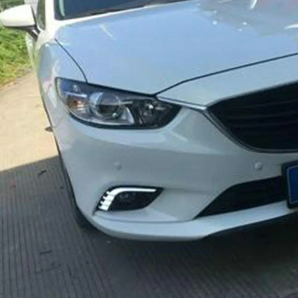 Дневные ходовые огни для Mazda 6 Atenza 2013-2015 Светодиодный дневной светильник Дневной