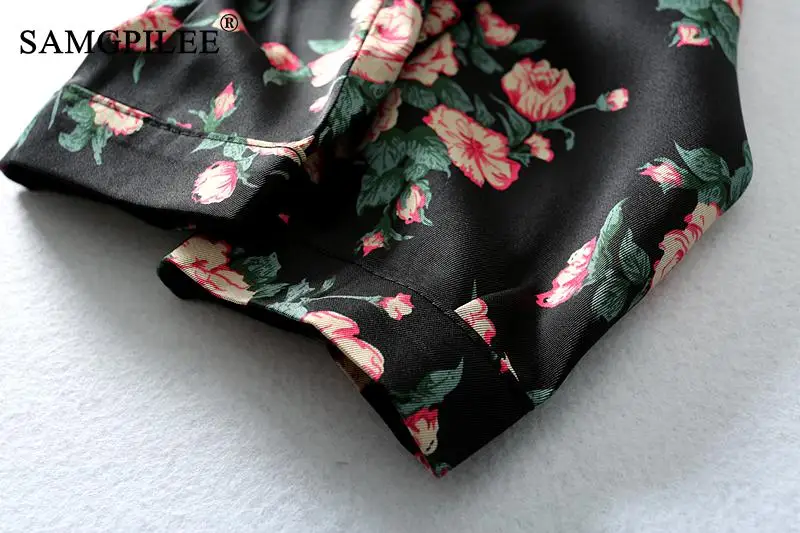 

Autumn Dress Woman 2021 New Korea Fashion Floral Sweet Patchwork A Line Plus Size Slim Bottoming Winter Women Dresses 4XL