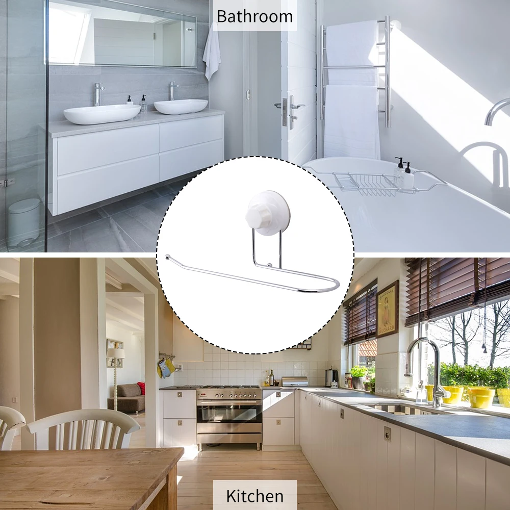 2 в 1 полотенце/бумажное полотенце Бар настенное крепление Ванная комната