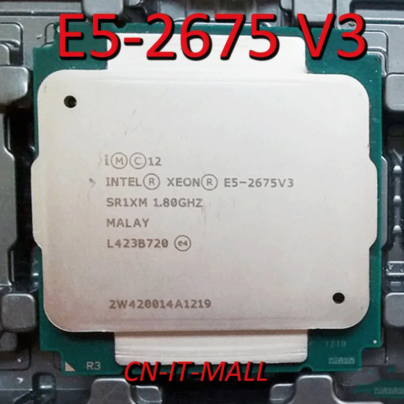 Pull E5 2675 V3 серверный процессор 1 8G 40M 16Core 32 Thread LGA2011 3 процессор|Компьютерные кабели и