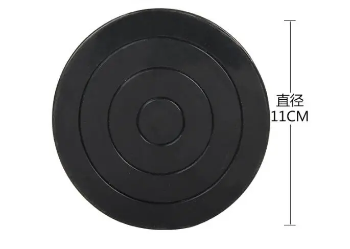 diameter 11cm Модель цвет вращающийся струйный стол ручной работы скульптура керамика поворотный стол Цветочная композиция Дисплей Вращение керамические колеса - Цвет: diameter 11cm