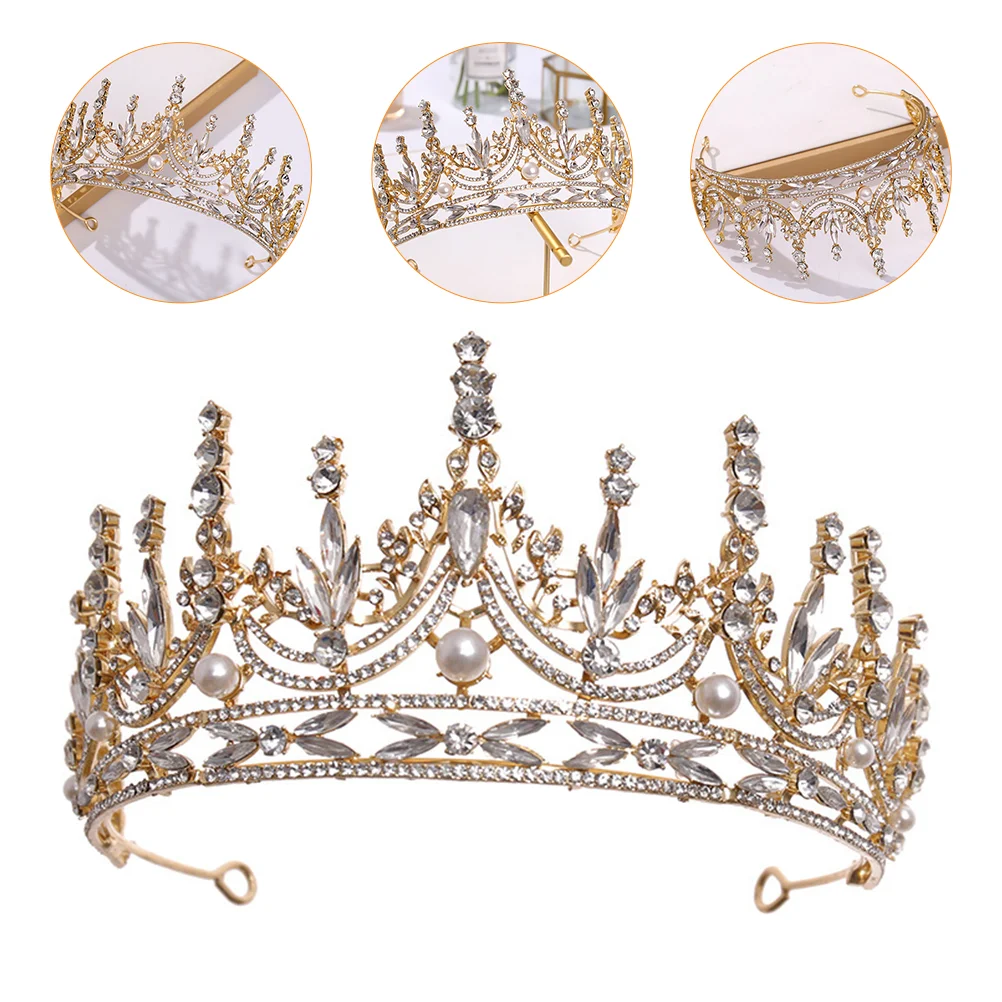 

1 шт. Блестящий Свадебный головной убор Стразы нежная Корона головной убор