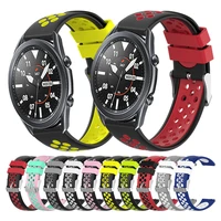 silicone sport replacement breathable band for samsung galaxy watch 41 45mm strap for gear s3 classicfrontier watchbands correa