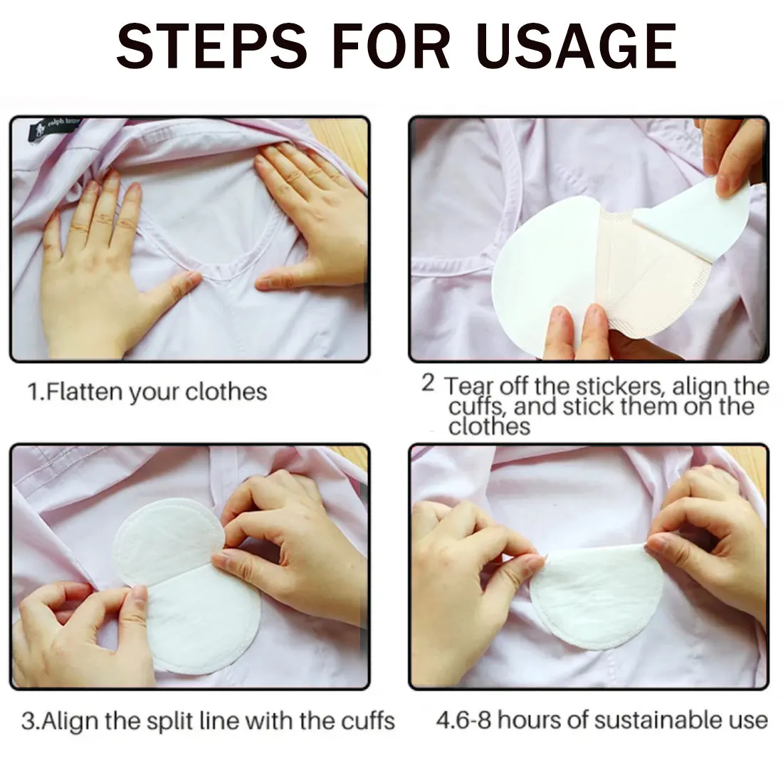 

60/100pcs Armpits Sweat Pads Summer Underarm Clothing Armpit Care Disposable Absorbing Sweat Scent Deodorant Antiperspirant