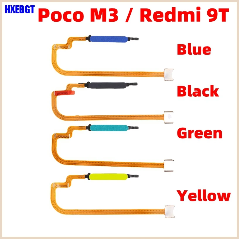 Гибкий кабель для сканера отпечатков пальцев Xiaomi Poco M3 M2010J19CG M2010J19CI Redmi 9T сенсорный