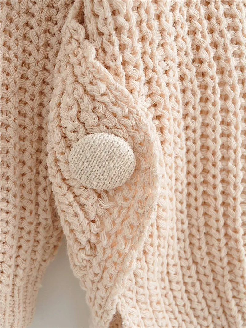 

Winter Women Solid Sweaters Office Lady Irregularity Sweater Y2K Split Streetwear Female Casaul Loose Knitted Pullovers SW011