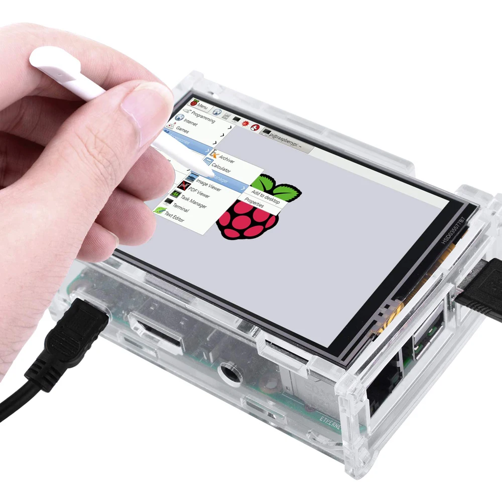 Raspberry Pi 4 сенсорный Экран 3 5 дюймов TFT Дисплей 480*320 ЖК дисплей для контроля уровня