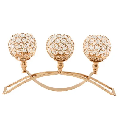 Хрустальный стол для свадебной вечеринки Tealight Votive подсвечник отеля бара