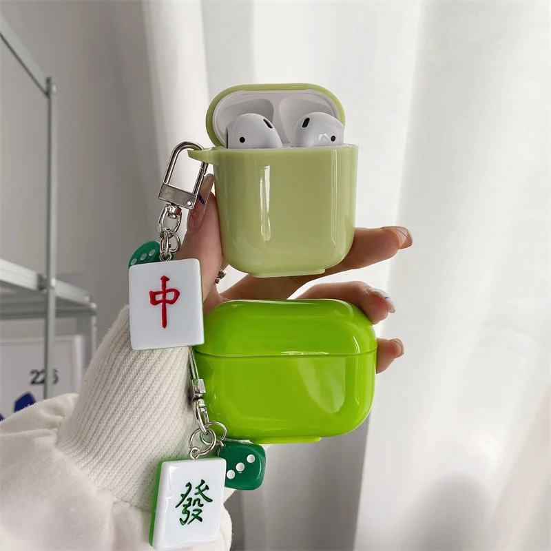 Чехол для наушников Airpods 1 2 Pro цвет в ассортименте