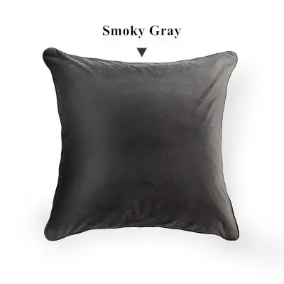 Smoky Gray LeRadore роскошный однотонный велюровый чехол для подушки, Наволочки для подушек, домашний клуб, компания, декоративный текстиль, 50*50 см, 60*60 см, 70*70 см - Цвет: Smoky Gray