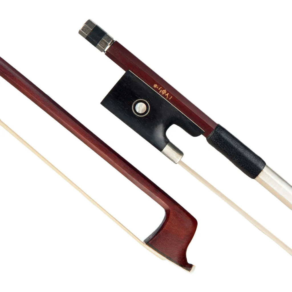 4/4 Скрипка Лук из бразильского дерева восьмиугольный лук овчина ручка белый