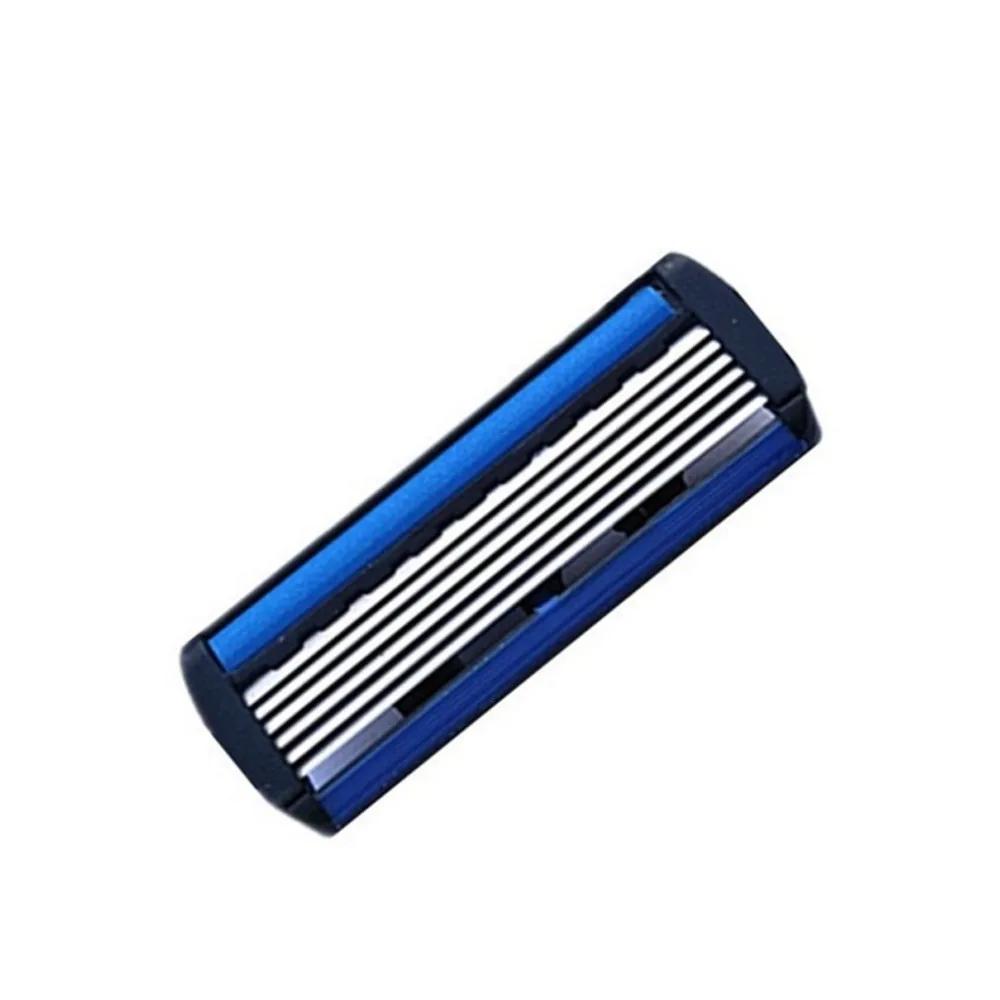 

1pcs Beard Shaver Rack +6 pcs 6-Layer Blades Manual Beard Shaver Manual Hand Safety Razor 6PCS 6-Layer Blade Grip Anti-slip