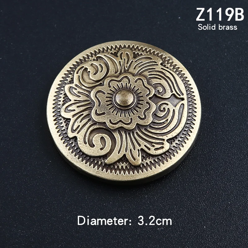 New brass cloth clasp coin clasp Indian coin clasp Dragon decorative clasp lion purse clasp handmade leather accessories