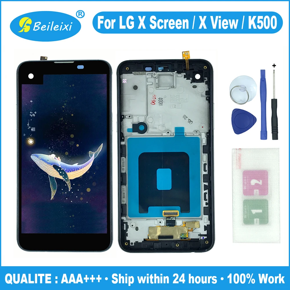 ЖК дисплей кодирующий преобразователь сенсорного экрана в сборе для LG X Screen 4G LTE/X