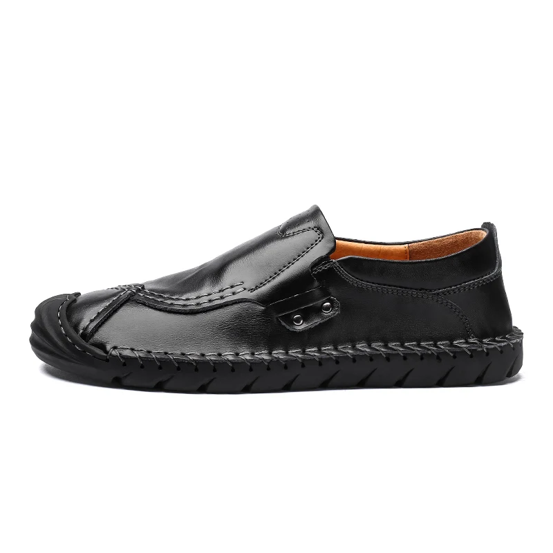 Мужские Летние мокасины лоферы из натуральной кожи высокого качества легкие