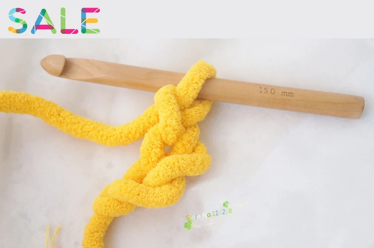 1 шт. свитер Вязание 15 мм бамбуковой ручкой крючки крючком гладкая ткань иголка