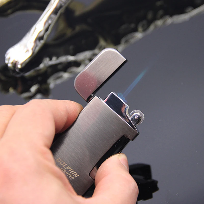 Зажигалка Free Fire металлическая портативная турбо зажигалка Бутановая для сигарет