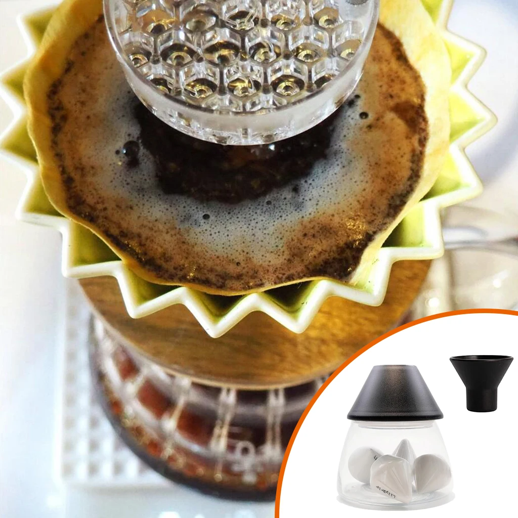 

Ceramic Reusable Coffee Dripper Transformer Brewer Filter Cup Ceramic Transformer Brewer Coffee Accessories for Home Office