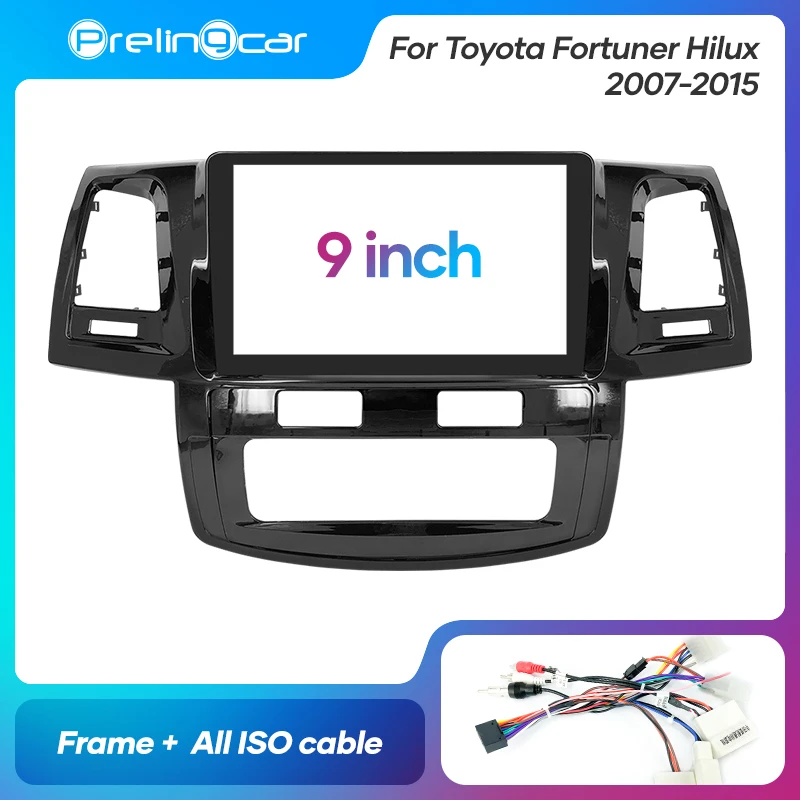 

Автомагнитола 1Din 2Din для Toyota Fortuner Hilux 2007-2015, стереоприемник, панель, панели, комплекты отделки