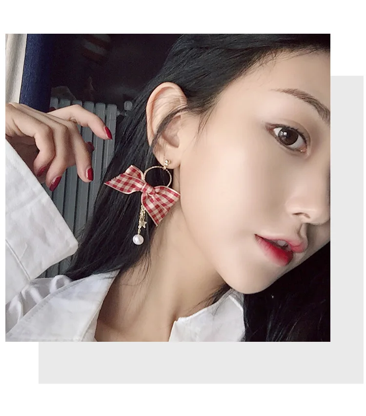 2019 новые летние брендовые дизайнерские серьги ручной работы с бантом и лентой