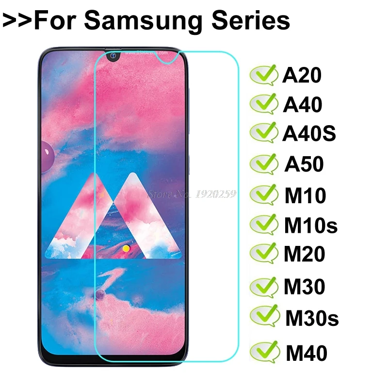 Закаленное стекло для Samsung Galaxy A50 M30 M30s M40 M20 Защитная пленка экрана A40 A40s A20 M10s M10|screen