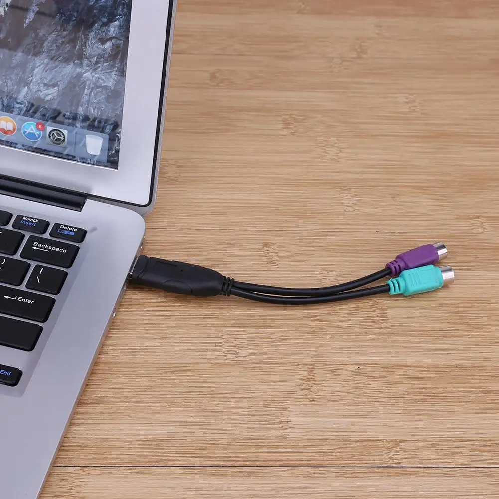 

Cable USB to Dual PS/2 Cable USB Male to Female PS/2 Adapter Converter Extension Cord for Keyboard Mouse USB Wire Adapter Cable