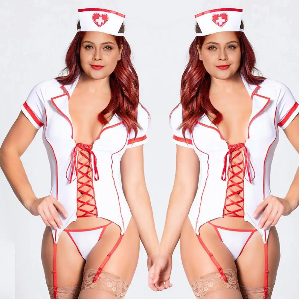 Женское сексуальное нижнее белье боди шапка на День святого Валентина + подвязки