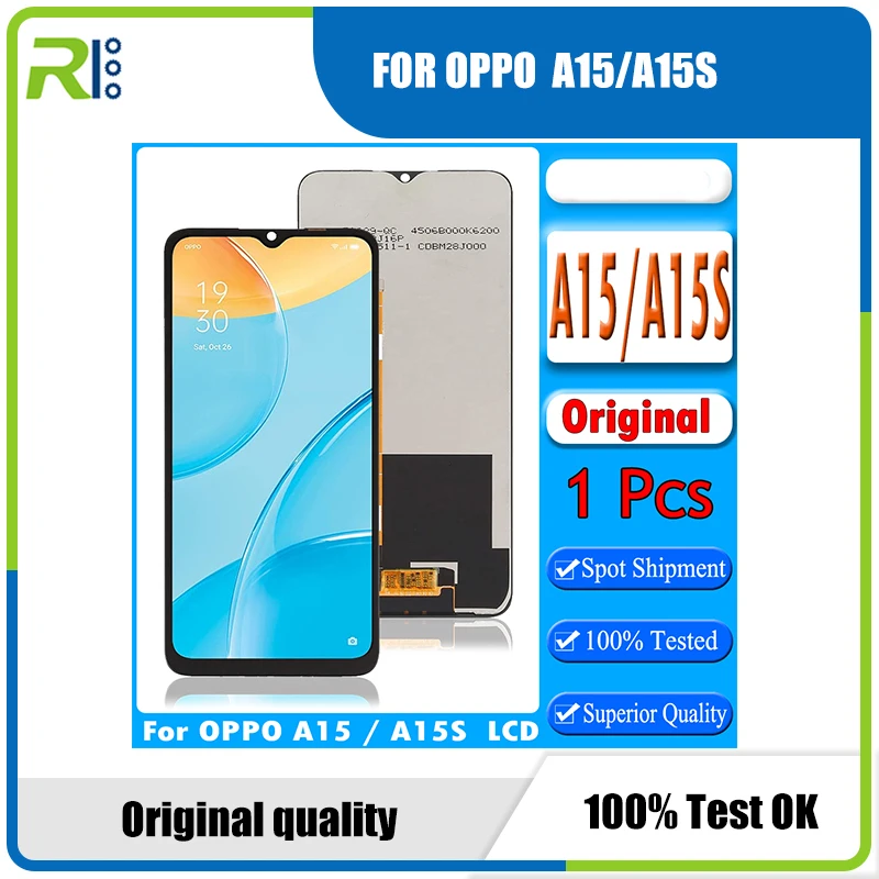 

6.52'' Original LCD Display For OPPO A15 CPH2185 / A15s CPH2179 LCD Display Touch Screen Digitizer Assembly Parts