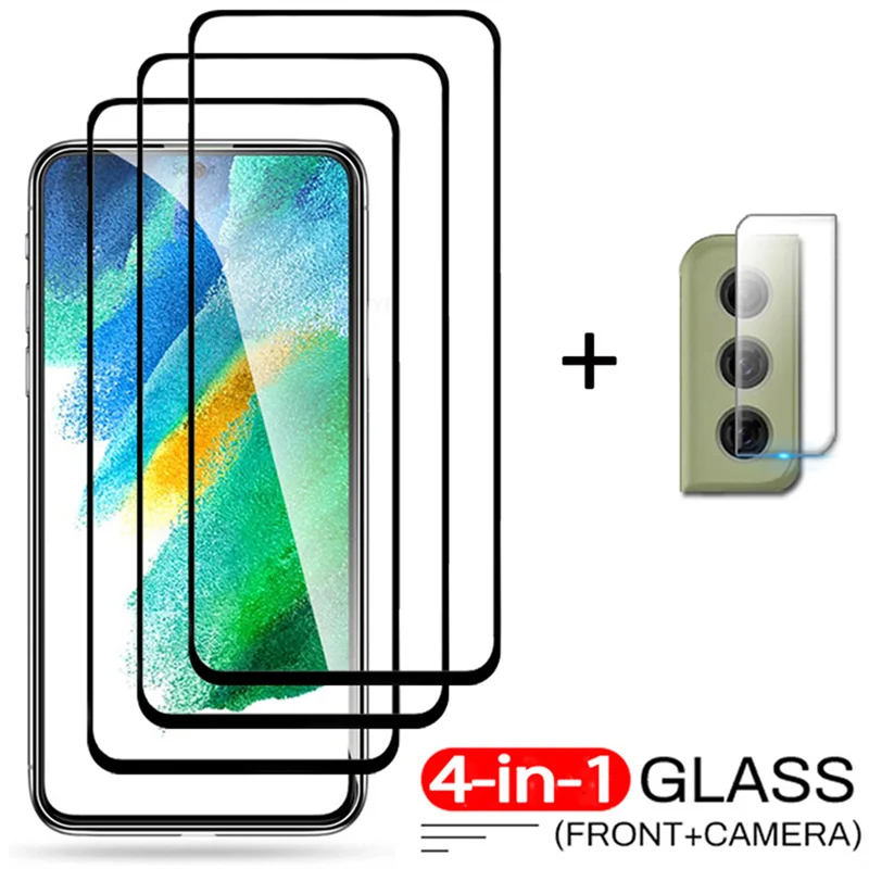 

s21-fe glass,screen protector for samsung galaxy s21 fe 5g tempered glass samsung s21 fe camera film s 21 fe samsung s21fe glass