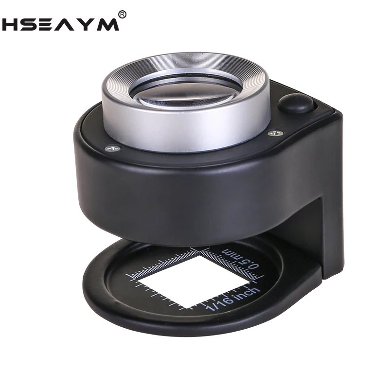 30X 3LED 3UV лампа металлическая шкала линейки Лупа для ткани ткань печать сетки фото |