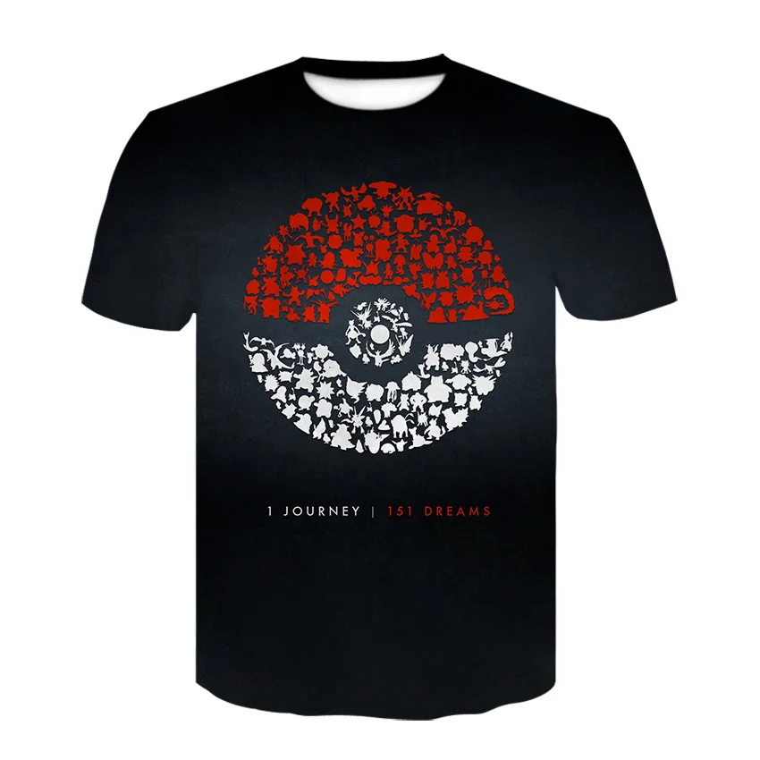 

Men's and Women's 3d Printing Short-sleeved T-shirt Japanese Cartoon Anime Top 2021 Summer New Style